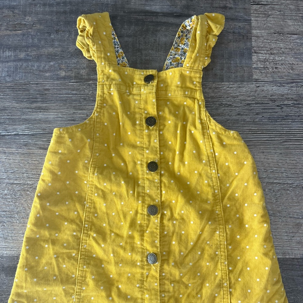 Yellow polka dot Baby Gap Skirt jumper!